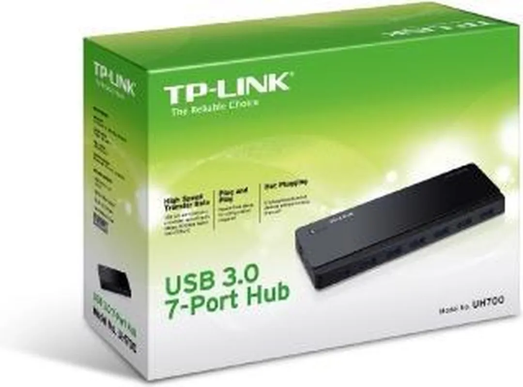 TP-Link UH700 USB 3.2 Hub 7 Poorten - Zwart