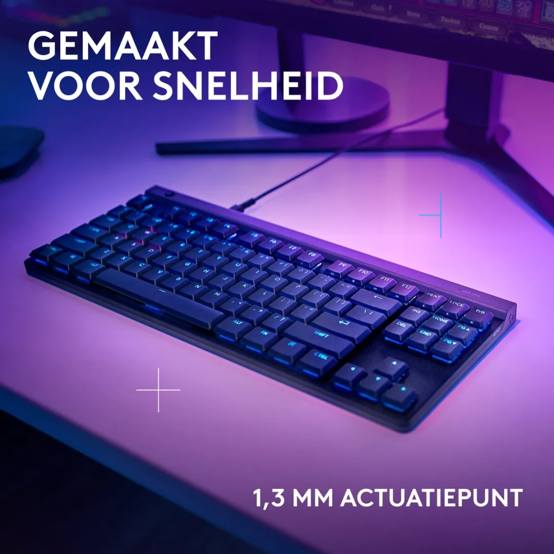 Logitech G515 Lightspeed TKL - Bedraad Gaming Toetsenbord - Tactile - Qwerty - Zwart