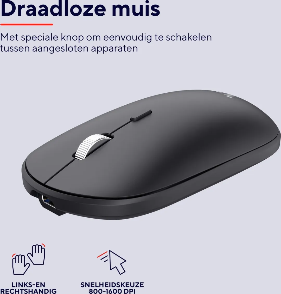 Trust Lyra 24843 Draadloos Toetsenbord & Muis Set - Zwart