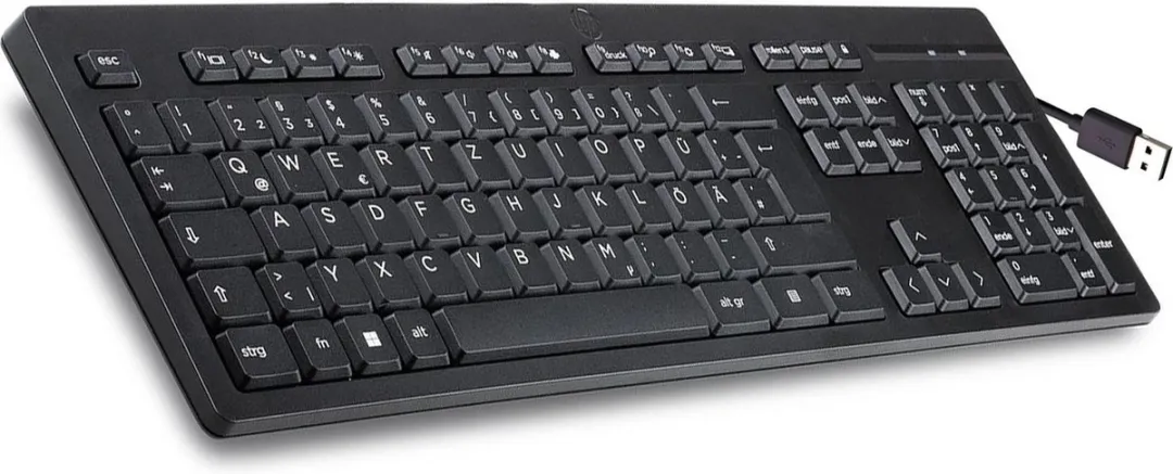 HP 125 DUITS QWERTZ Toetsenbord TPA-L001K - Zwart