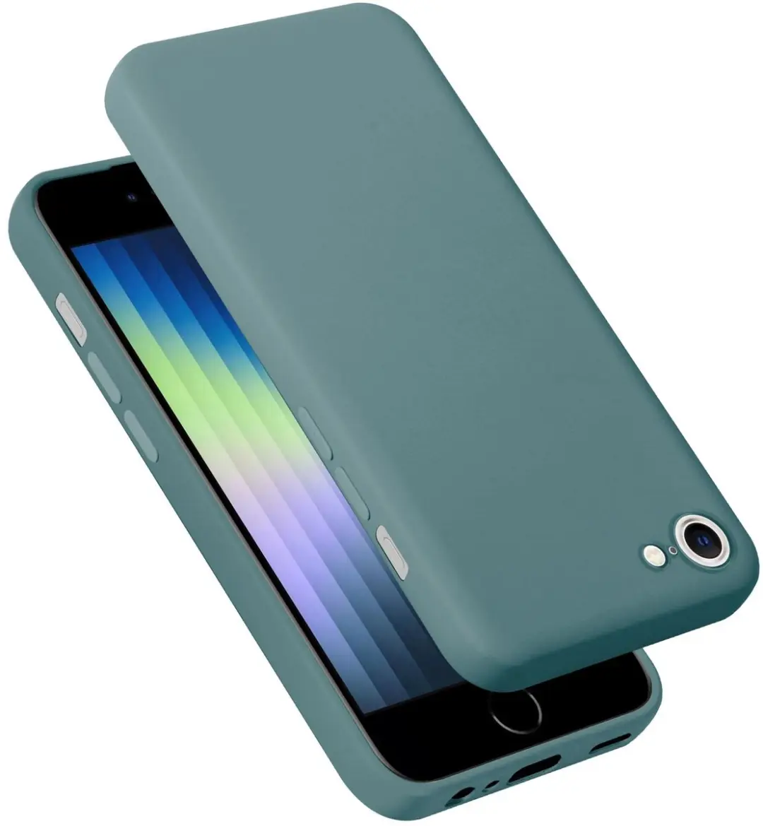 Cadorabo Hoesje geschikt voor iPhone SE4 in LIQUID GROEN