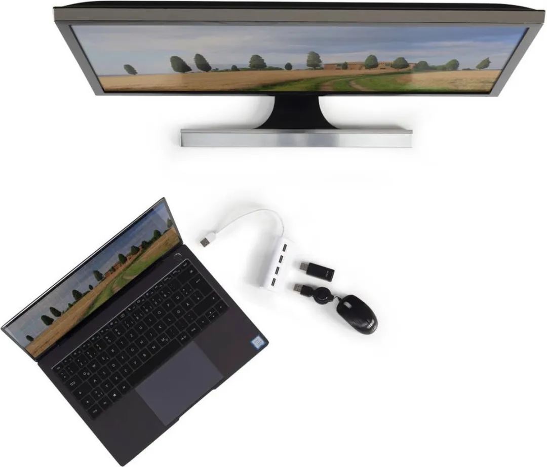 Hama USB Hub 00200120 - 1 Poort - Wit