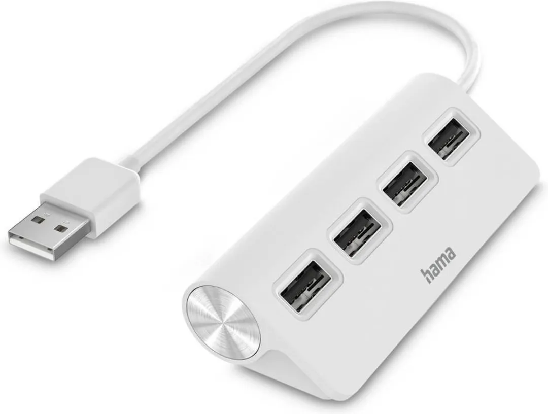 Hama USB Hub 00200120 - 1 Poort - Wit