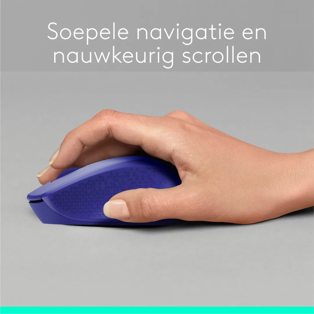 Logitech M330 Silent Plus - Draadloze Muis - Blauw