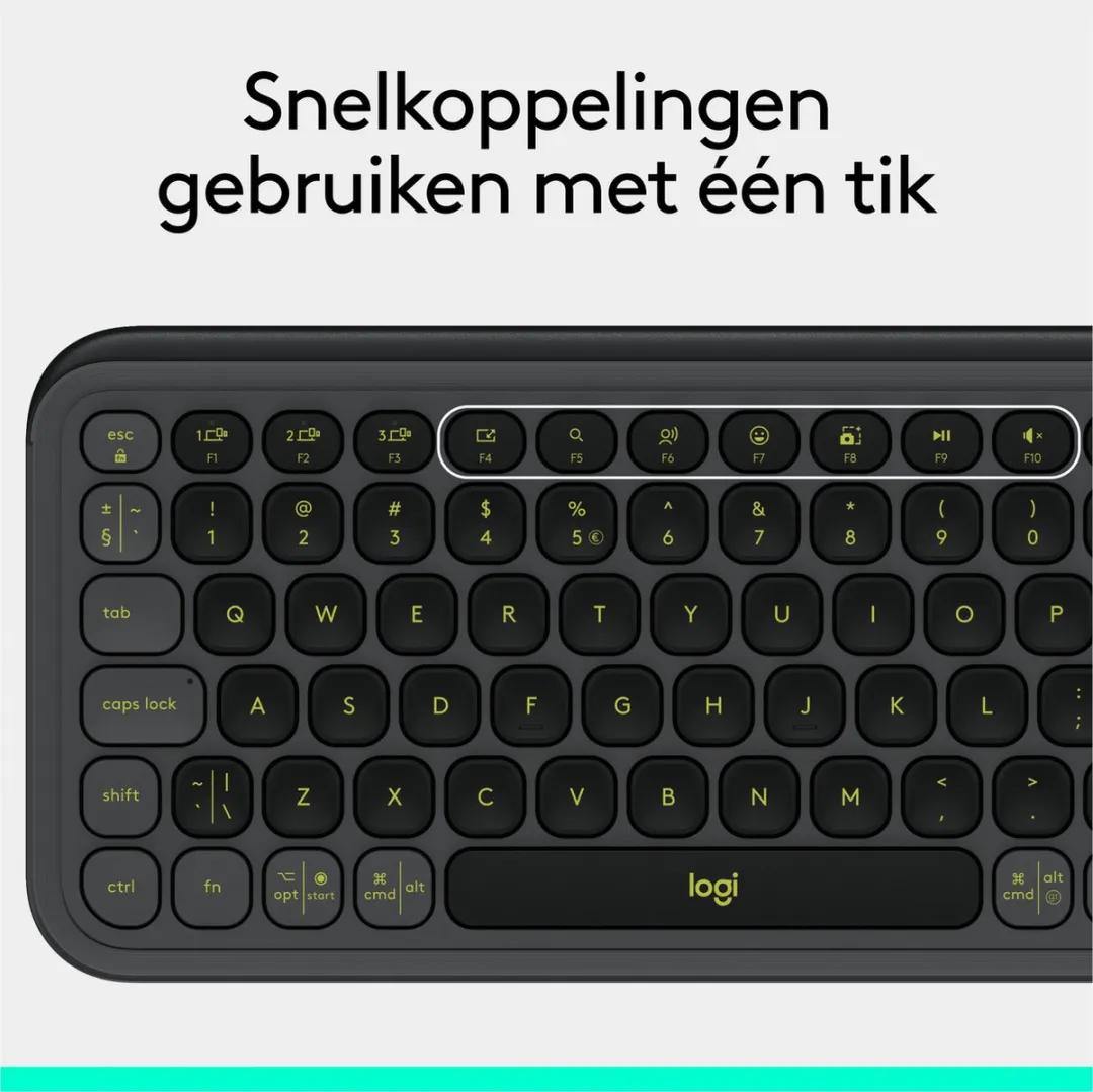 Logitech POP Icon Keys Draadloos Toetsenbord - Graphite Green