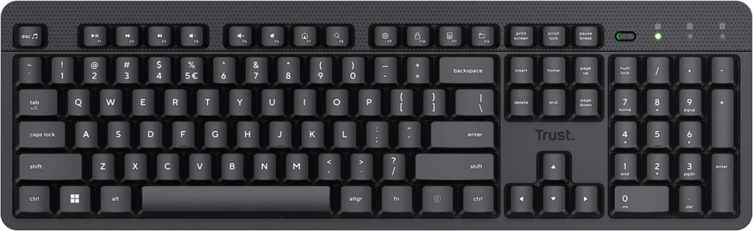 Trust Ody V2 Draadloos Toetsenbord - Qwerty US - Zwart