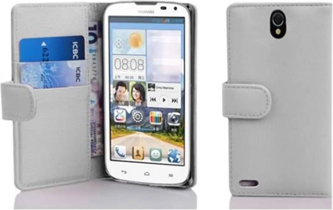 Cadorabo Hoesje geschikt voor Huawei ASCEND G610 in MAGNESIUM WIT