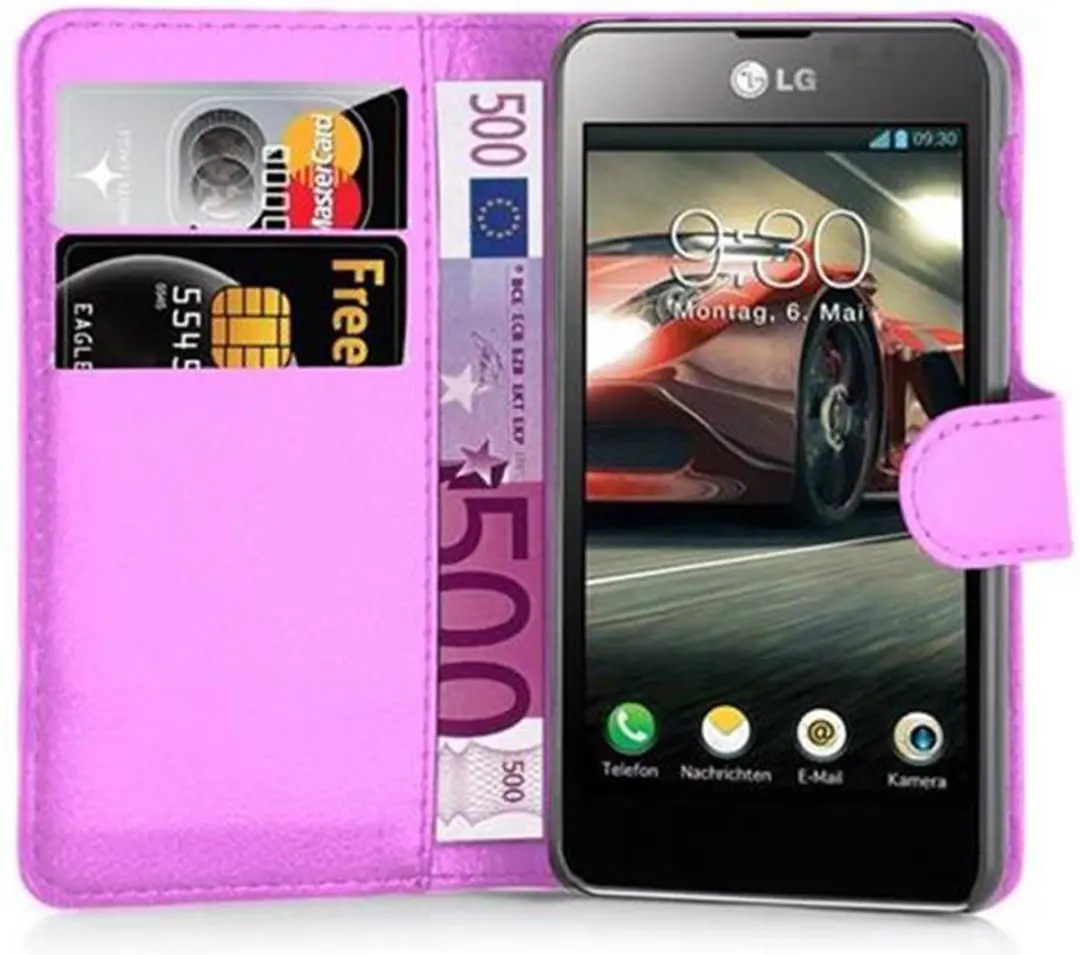 Cadorabo Hoesje geschikt voor LG OPTIMUS F5 / LUCID 2 in MANGAAN PAARS
