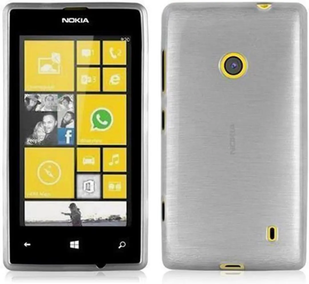 Cadorabo Hoesje geschikt voor Nokia Lumia 525 in ZILVER