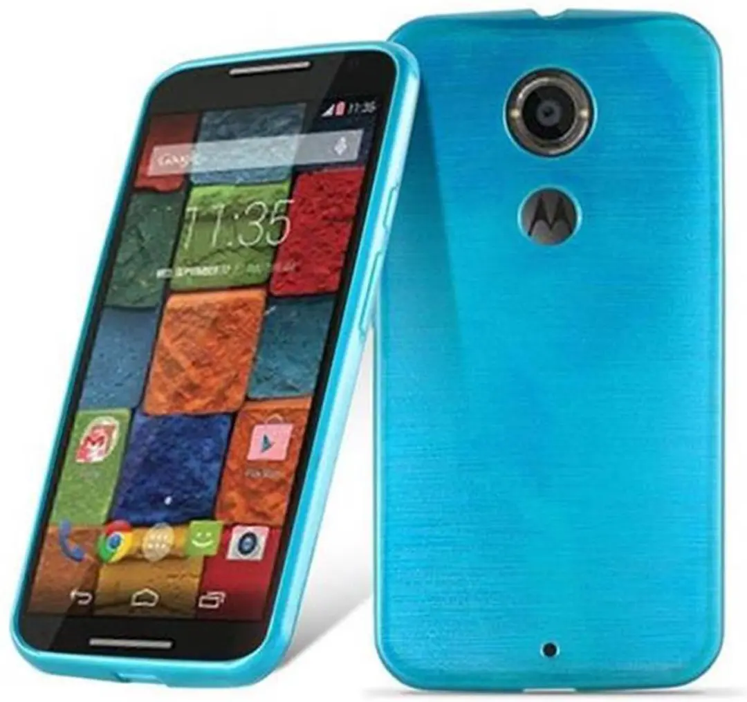 Cadorabo Hoesje geschikt voor Motorola MOTO X2 in TURKOOIS