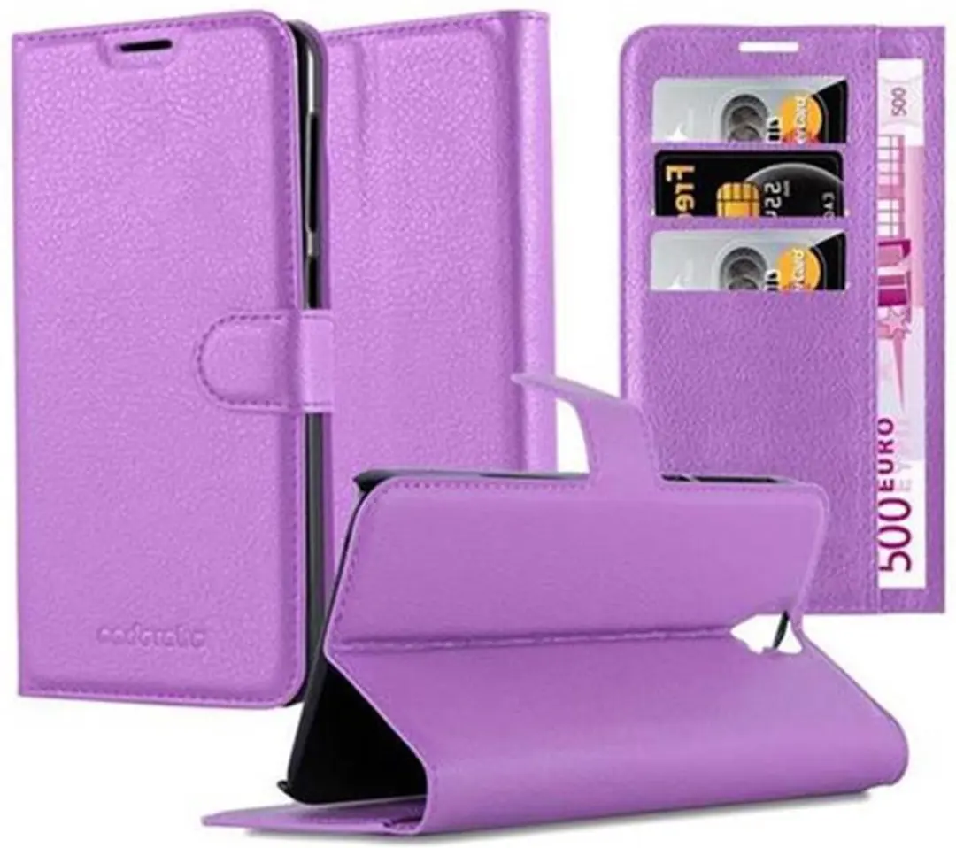Cadorabo Hoesje geschikt voor HTC ONE E9 PLUS in MANGAAN PAARS