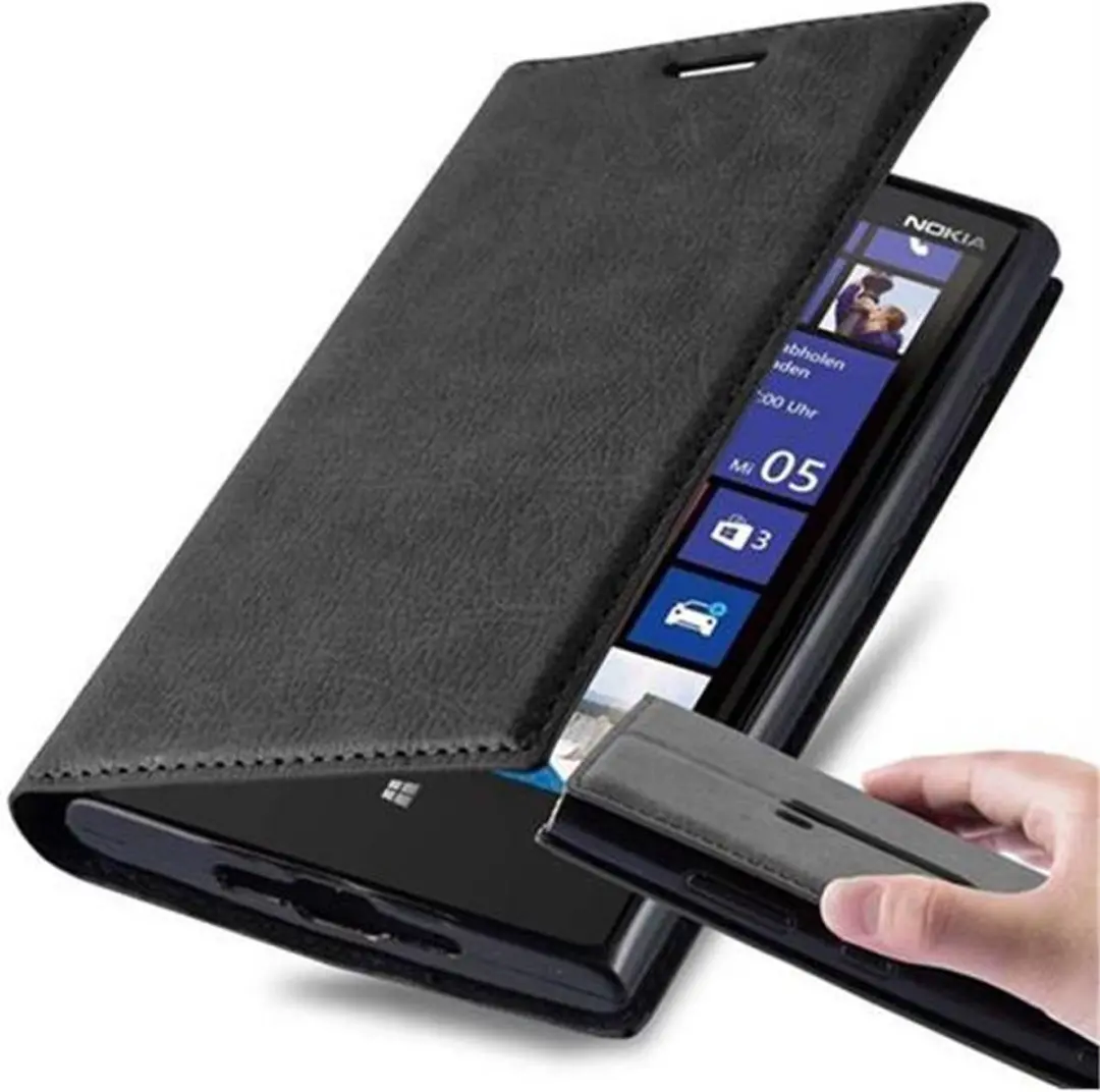 Cadorabo Hoesje geschikt voor Nokia Lumia 920 in ZWARTE NACHT