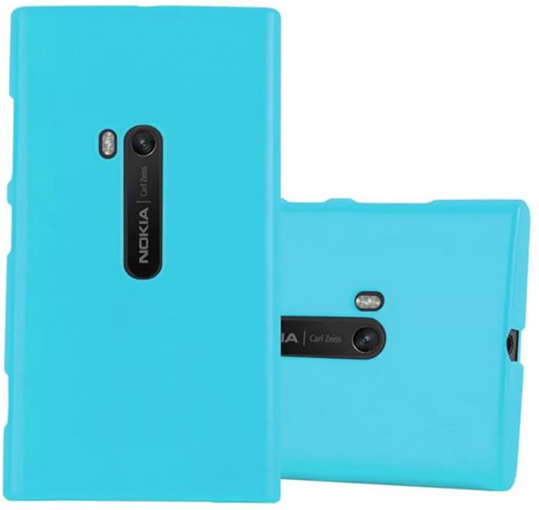 Cadorabo Hoesje geschikt voor Nokia Lumia 920 in JELLY LICHT BLAUW