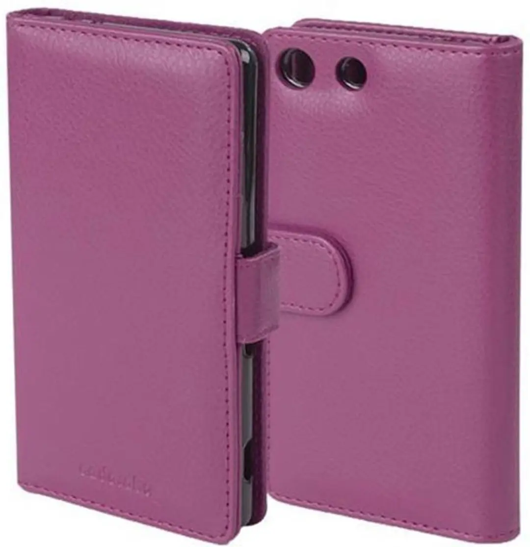 Cadorabo Hoesje geschikt voor Sony Xperia M5 in BORDEAUX PAARS