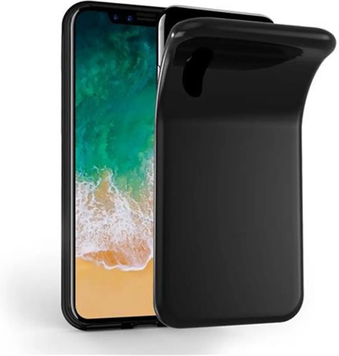 Cadorabo Hoesje geschikt voor Apple iPhone X / XS in ZWART