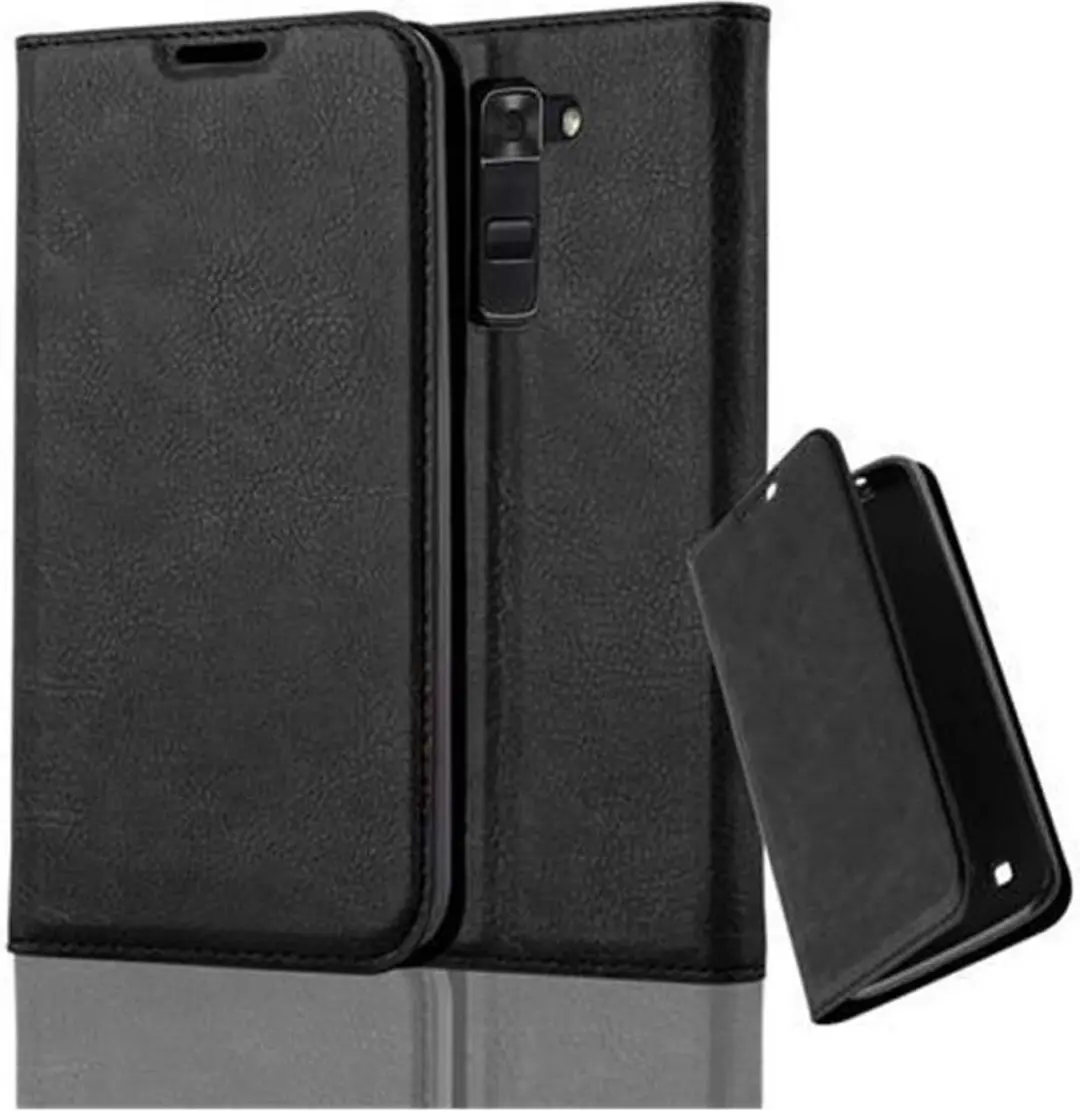 Cadorabo Hoesje geschikt voor LG K7 2017 in ZWARTE NACHT