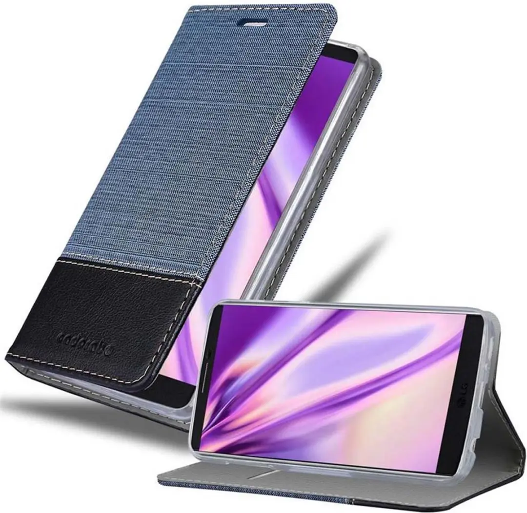 Cadorabo Hoesje geschikt voor LG V10 in DONKERBLAUW ZWART