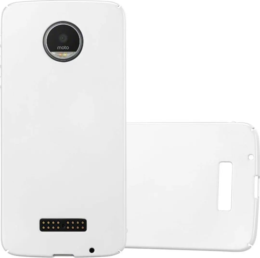 Cadorabo Hoesje geschikt voor Motorola MOTO Z in METAAL ZILVER