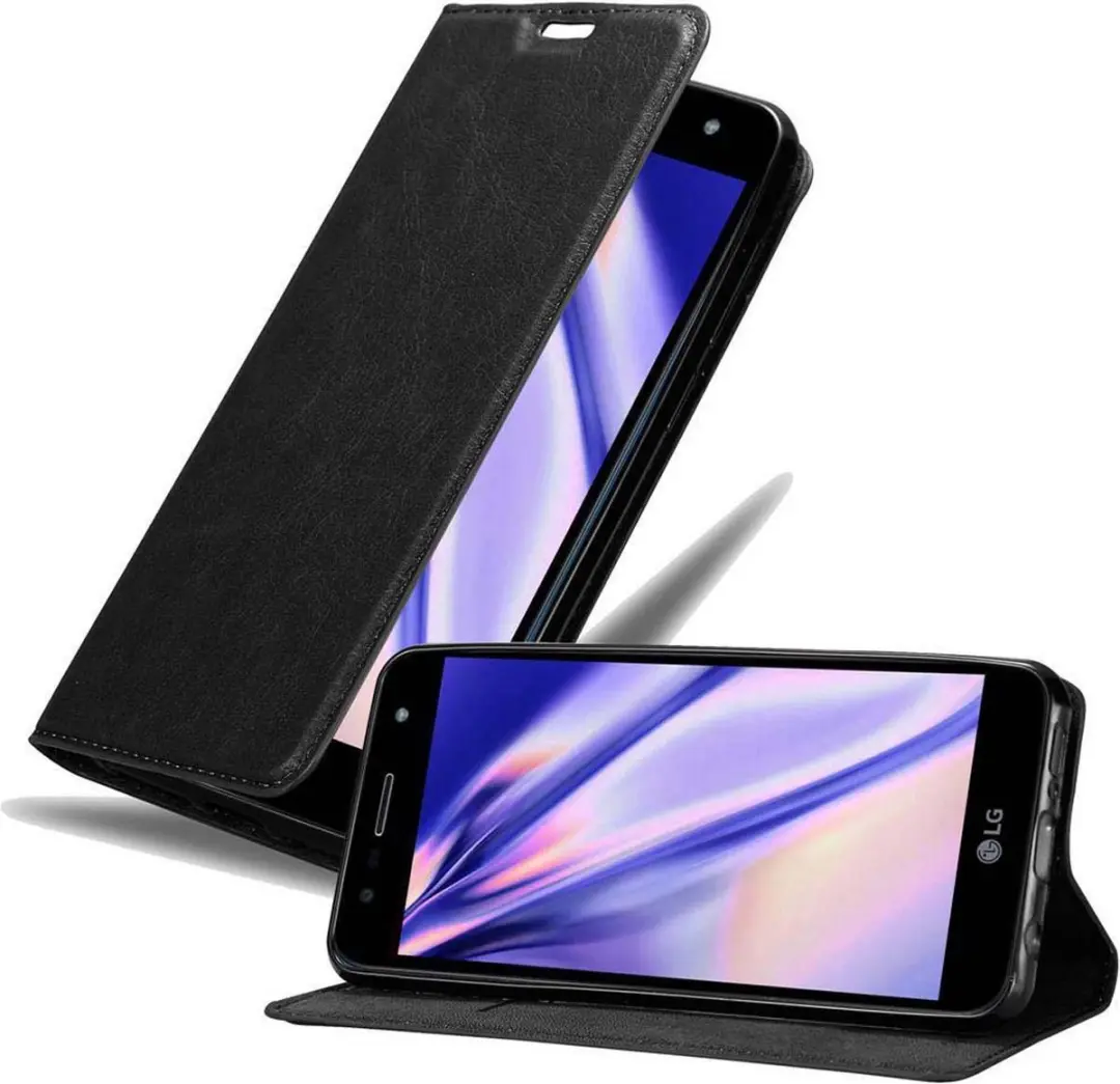 Cadorabo Hoesje geschikt voor LG X POWER 3 in ZWARTE NACHT