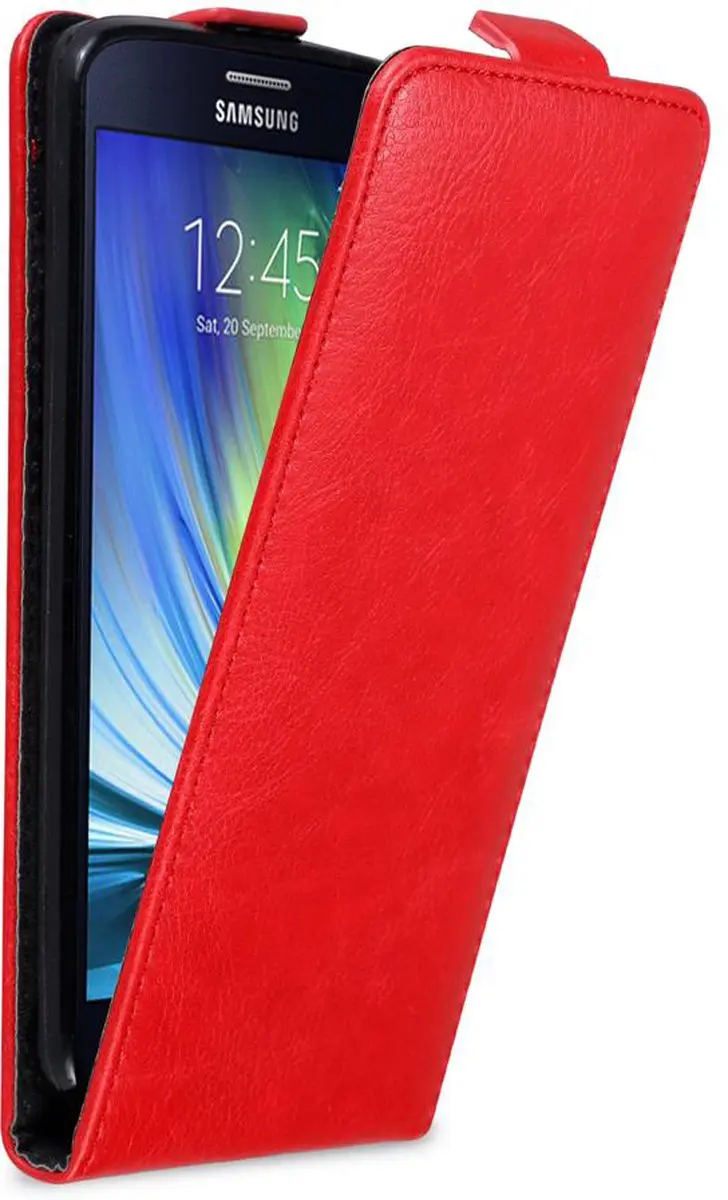 Cadorabo Hoesje geschikt voor Samsung Galaxy A8 2015 in APPEL ROOD