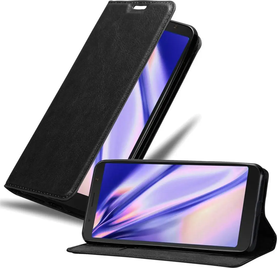 Cadorabo Hoesje geschikt voor Alcatel 3C in ZWARTE NACHT
