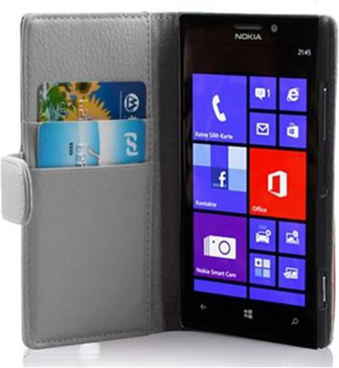 Cadorabo Hoesje geschikt voor Nokia Lumia 925 in MAGNESIUM WIT