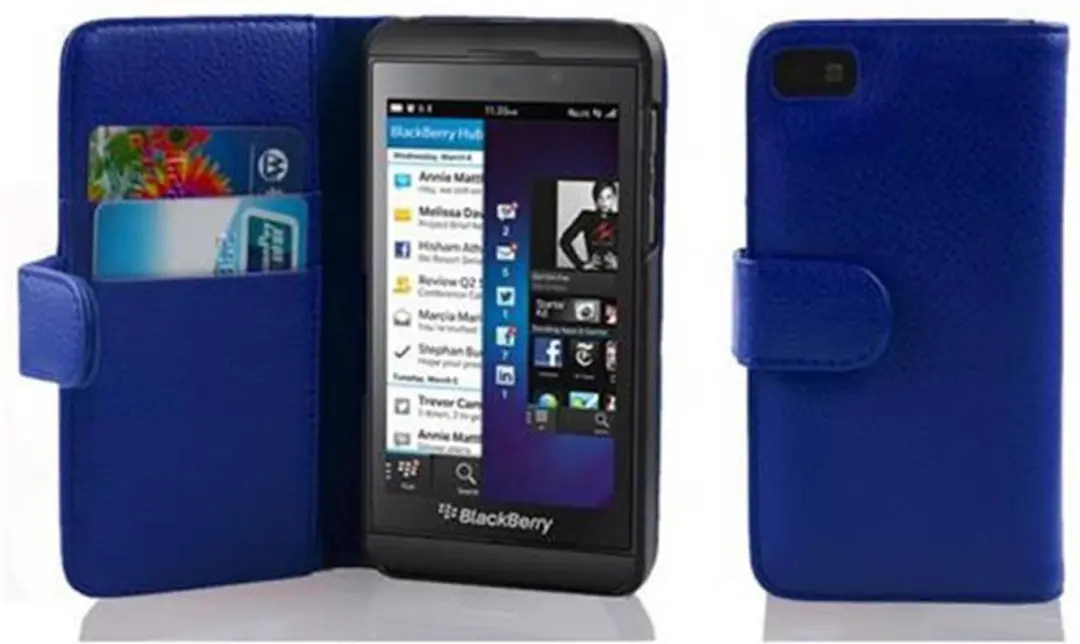 Cadorabo Hoesje geschikt voor Blackberry Z10 in KONINGSBLAUW