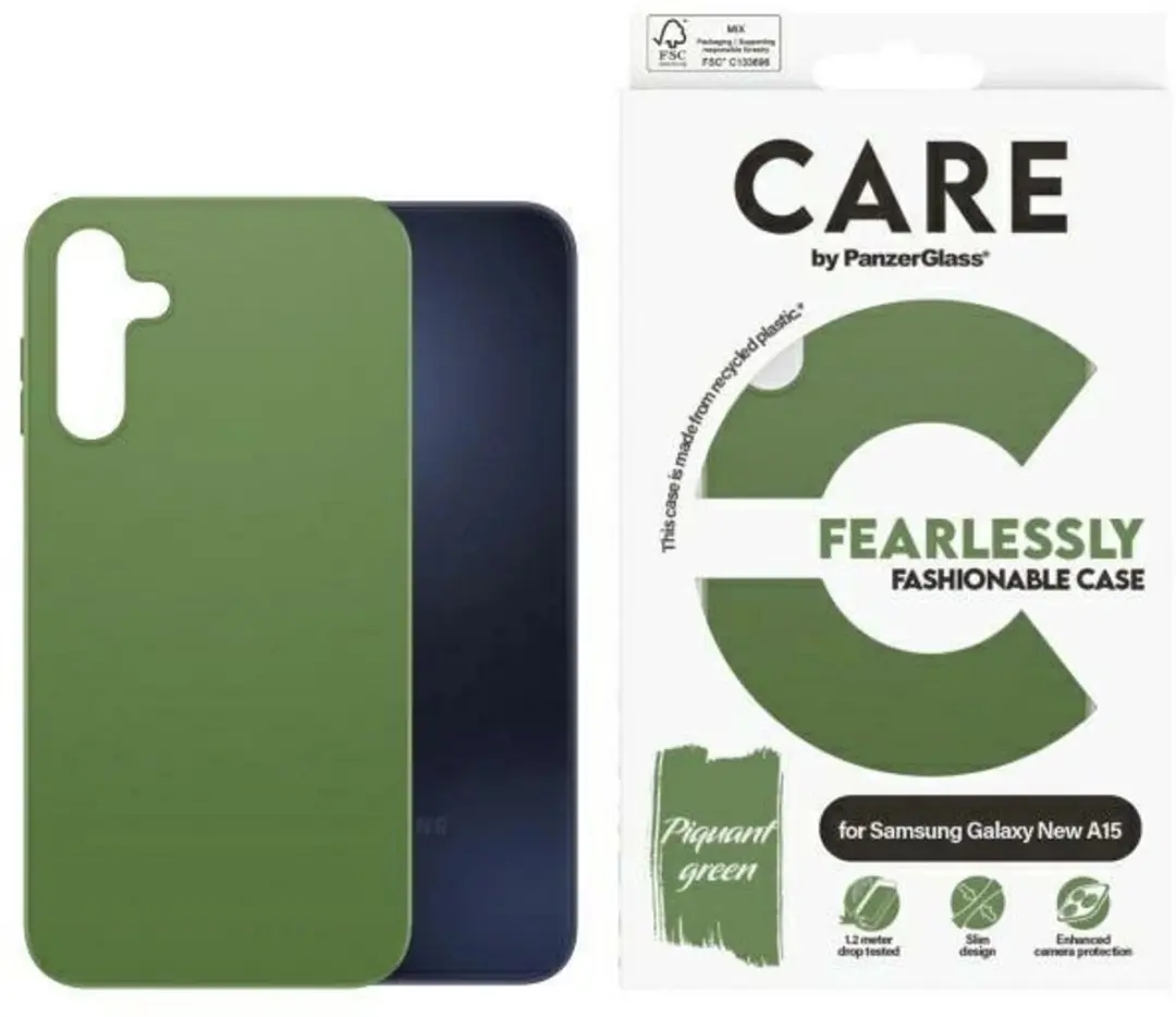 PanzerGlass CARE Fashionable Hoesje Samsung Galaxy A16 - Groen - afbeelding 2 van 6