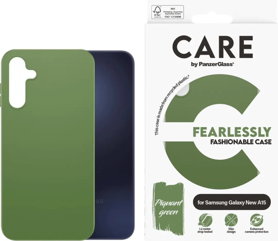 PanzerGlass CARE Fashionable Hoesje Samsung Galaxy A16 - Groen - afbeelding 4 van 6