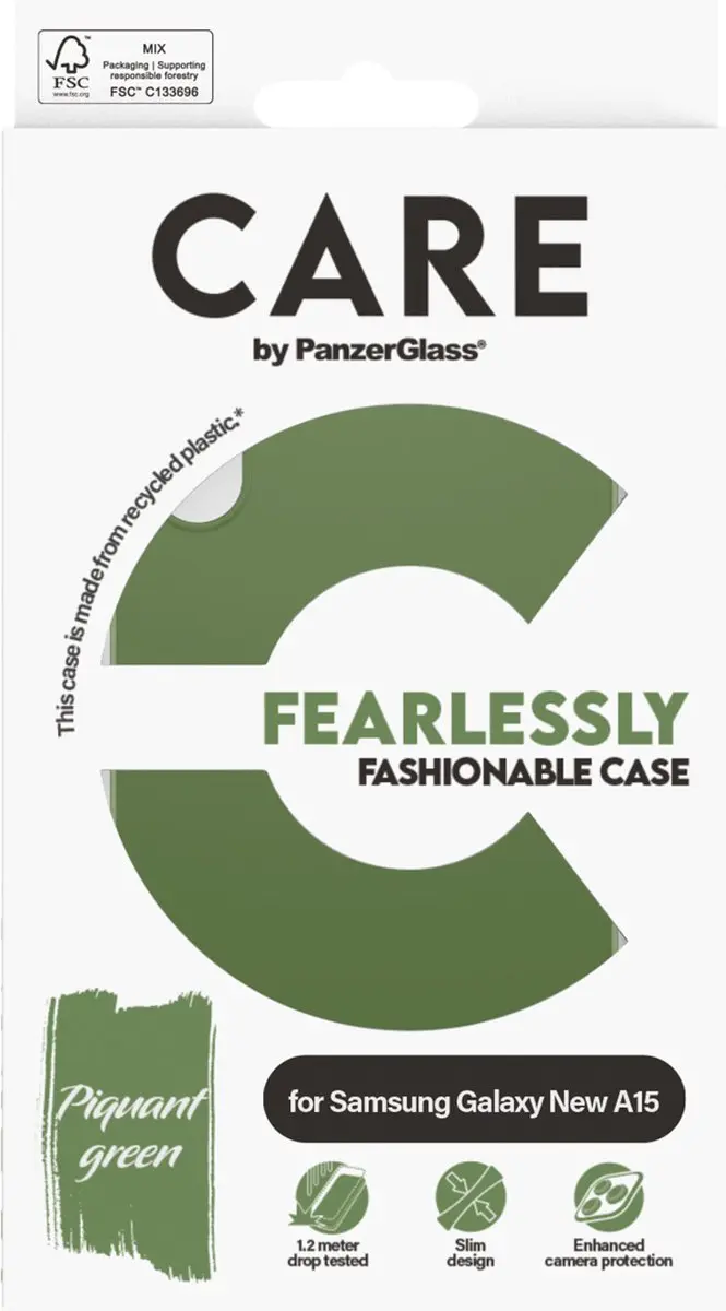 PanzerGlass CARE Fashionable Hoesje Samsung Galaxy A16 - Groen - afbeelding 5 van 6