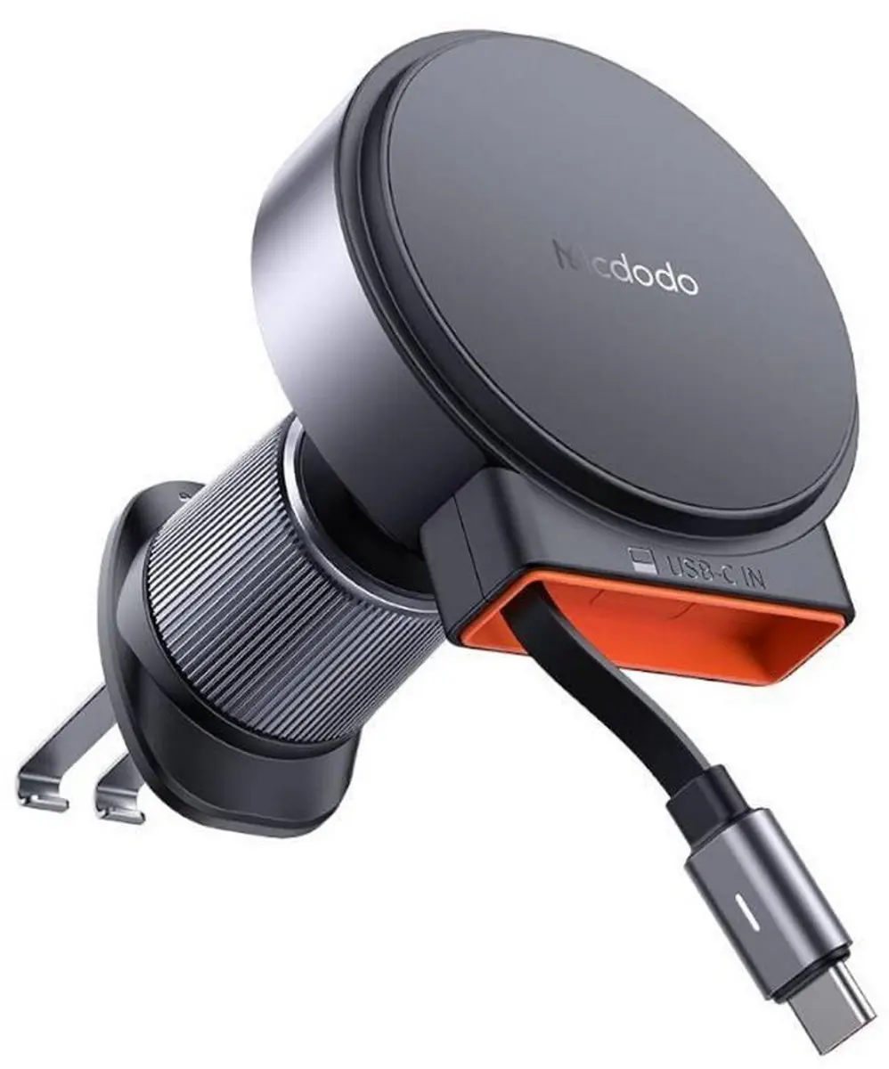Mcdodo - Telefoonhouder Auto Ventilatie Rooster - Geschikt voor Iphone met MagSafe - Uitrekbare kabel - Zwart - afbeelding 6 van 6