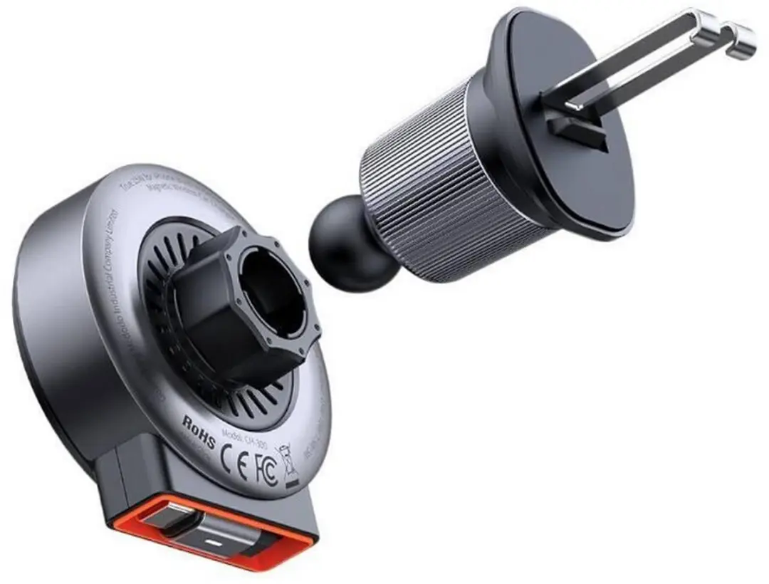 Mcdodo - Telefoonhouder Auto Ventilatie Rooster - Geschikt voor Iphone met MagSafe - Uitrekbare kabel - Zwart - afbeelding 5 van 6