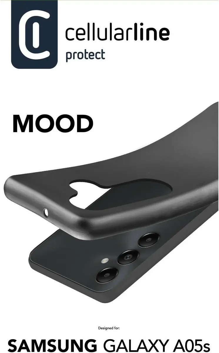 Cellularline MOODGALA05SK Hoesje Galaxy A05s - Zwart - afbeelding 3 van 3
