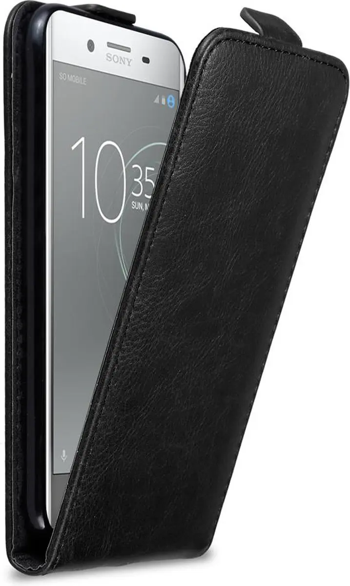 Cadorabo Hoesje geschikt voor Sony Xperia XZ PREMIUM in ZWARTE NACHT