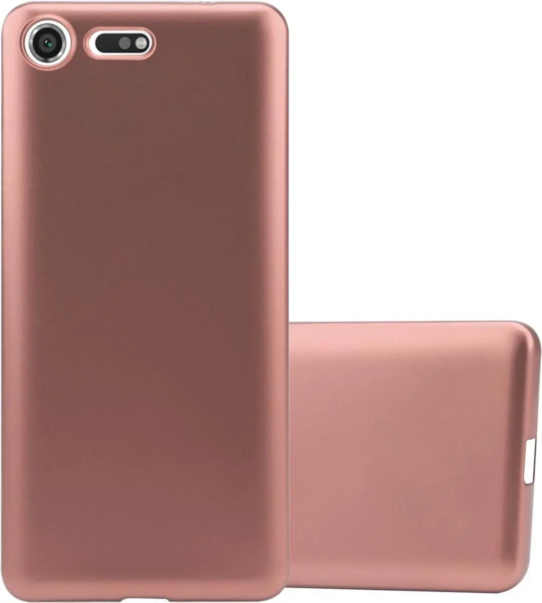 Cadorabo Hoesje geschikt voor Sony Xperia XZ PREMIUM in METALLIC ROSE GOUD