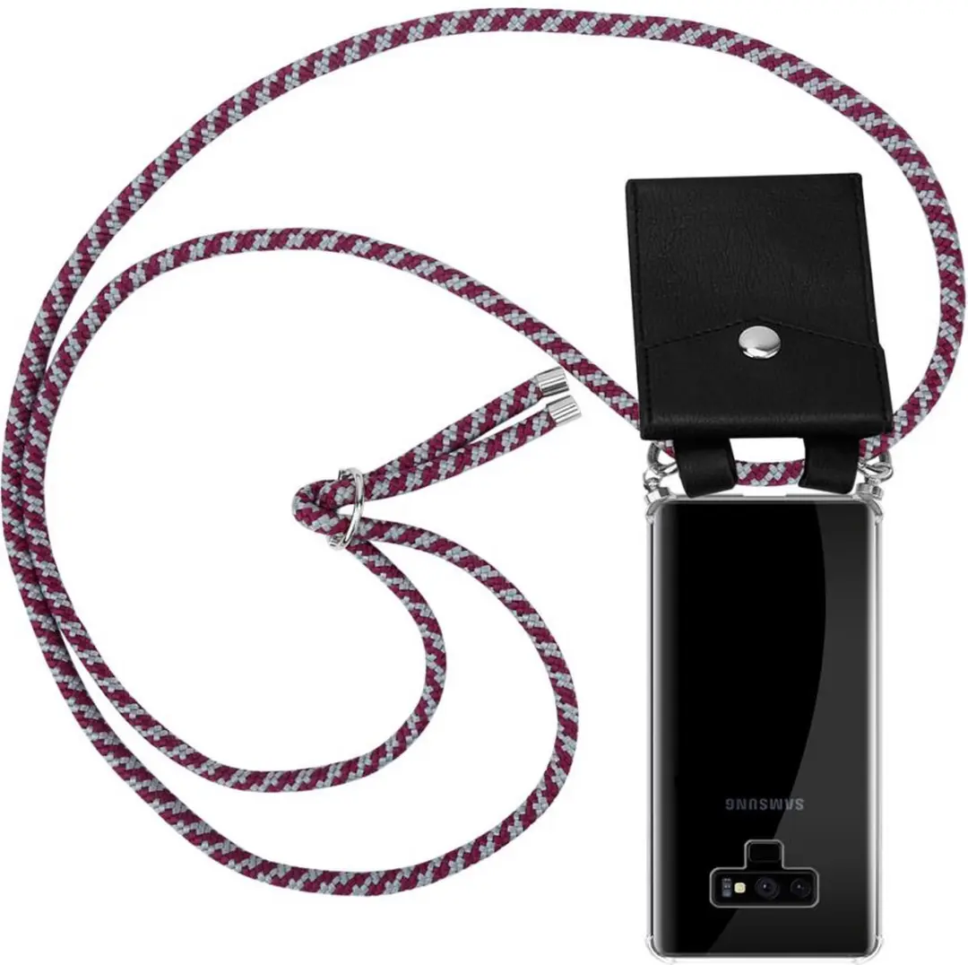Cadorabo Hoesje geschikt voor Samsung Galaxy NOTE 9 in ROOD WIT