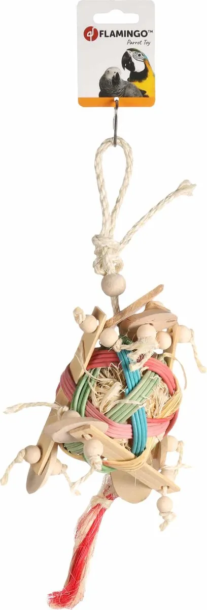 Flamingo Pipo Papegaaienspeelgoed 35cm - Beige