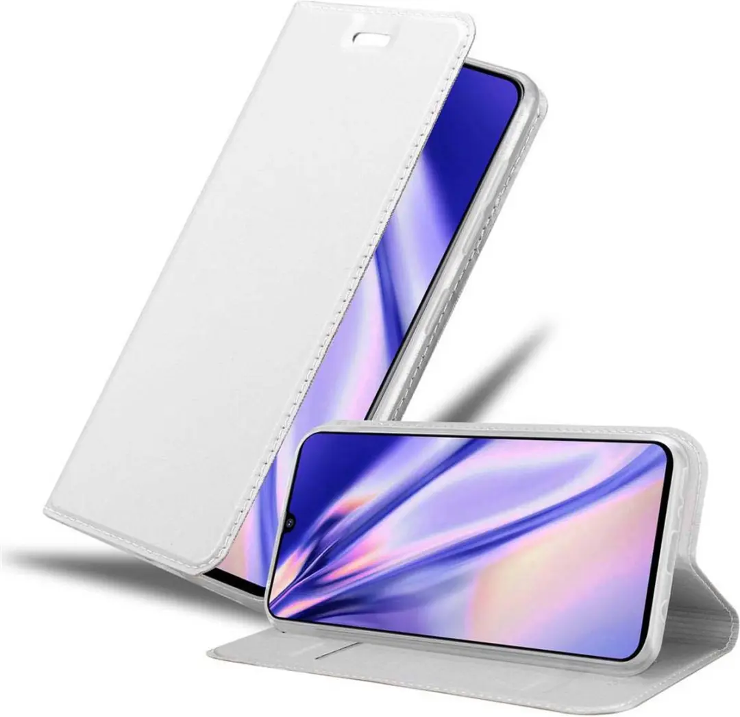 Cadorabo Hoesje geschikt voor Samsung Galaxy A70 / A70s in CLASSY ZILVER
