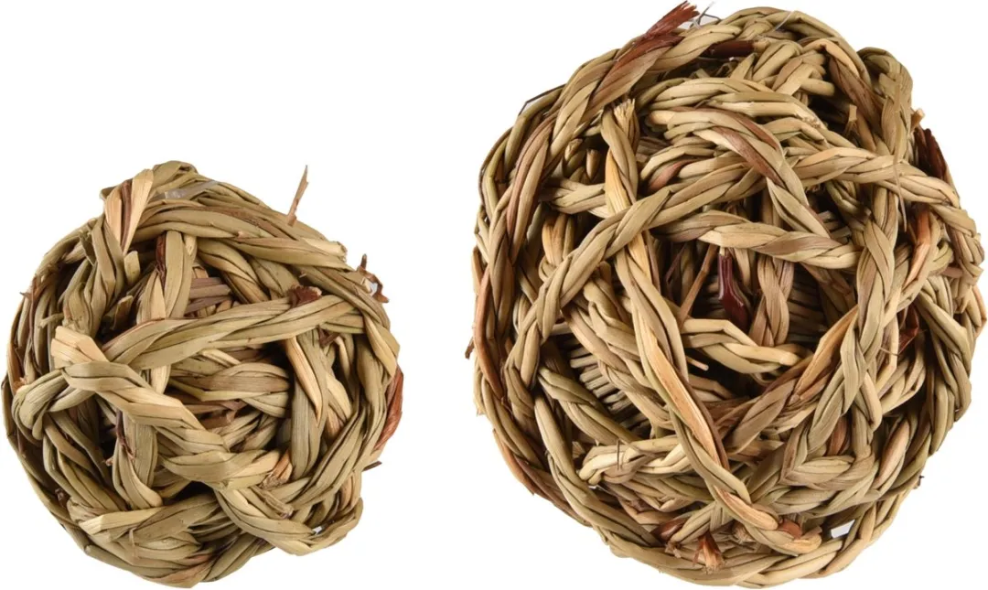 Flamingo Algi - Speelgoed Knaagdier - Ks Algi Bal+bel Zeegras Dia. 5cm - 1st - 126984 - 1st