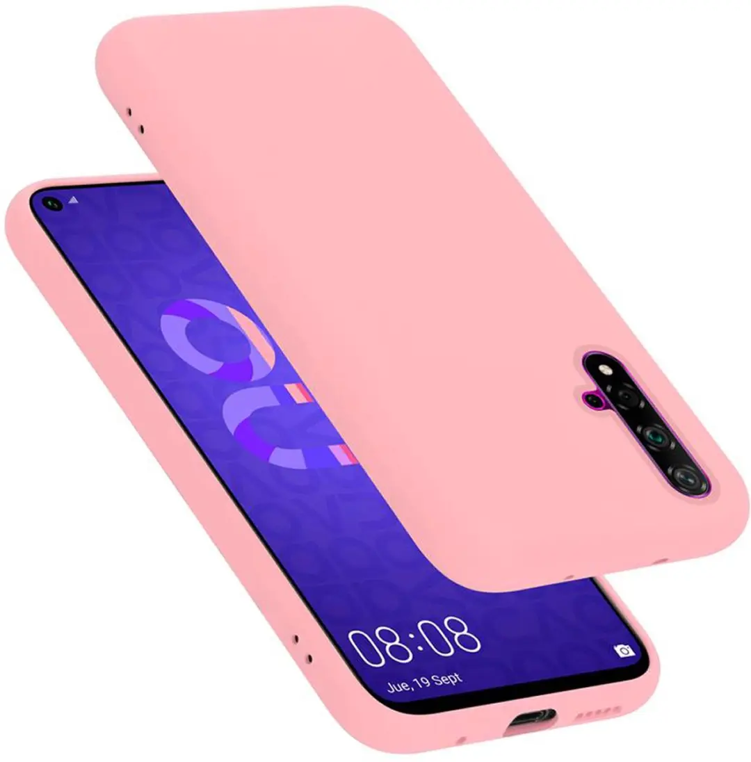 Cadorabo Hoesje geschikt voor Honor 20 / 20S / Huawei NOVA 5T in LIQUID ROZE