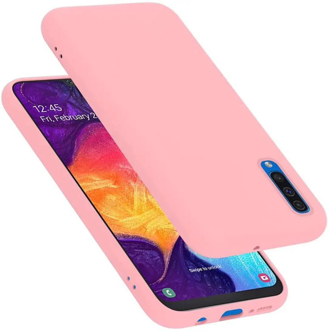 Cadorabo Hoesje geschikt voor Samsung Galaxy A50 4G / A50s / A30s in LIQUID ROZE