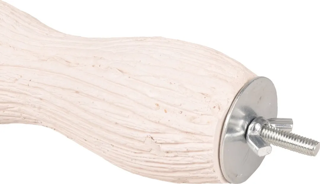 Flamingo Vogelzitstok Calcium Gegolfd - Wit - S