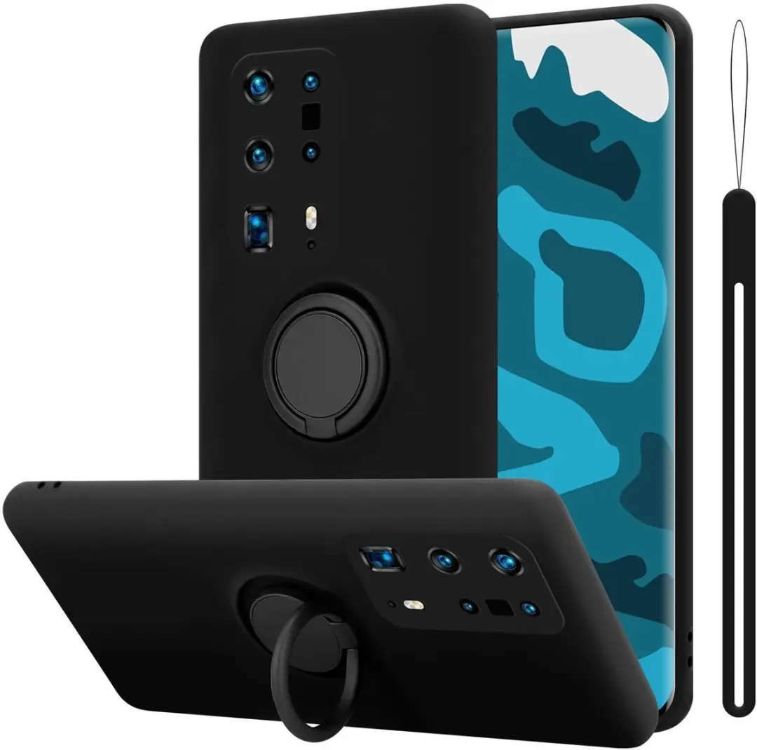 Cadorabo Hoesje geschikt voor Huawei P40 PRO / P40 PRO+ in LIQUID ZWART