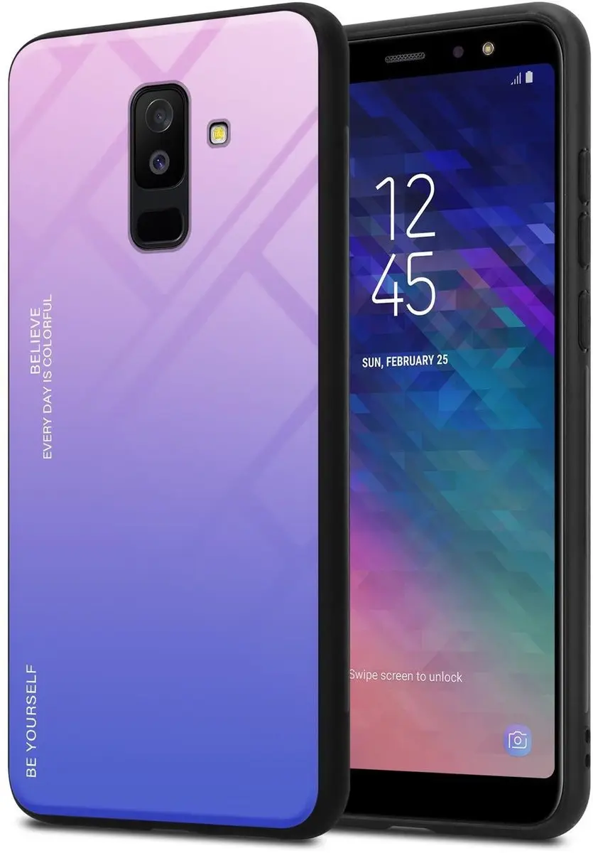 Cadorabo Hoesje geschikt voor Samsung Galaxy A6 PLUS 2018 in ROZE