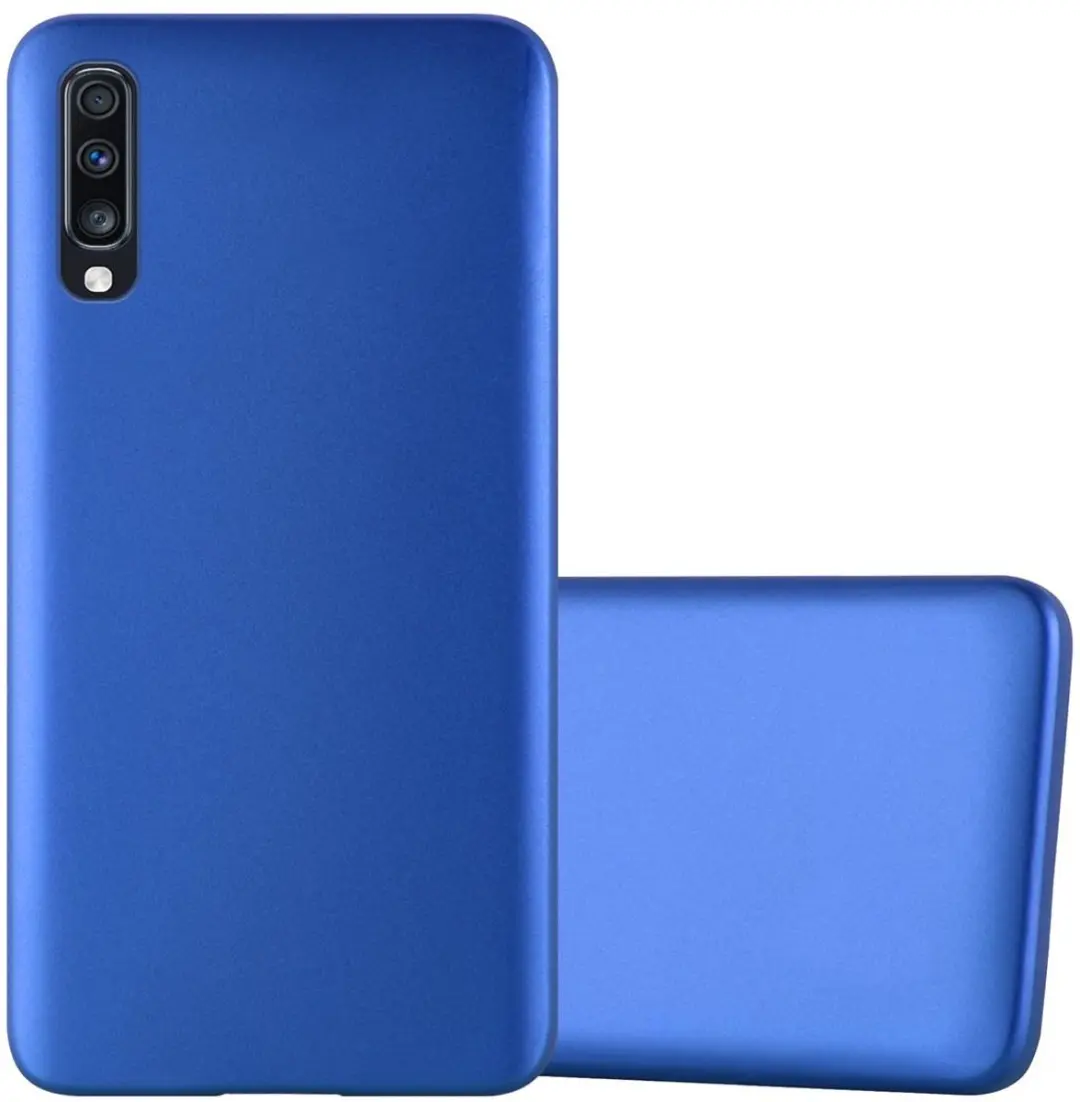 Cadorabo Hoesje geschikt voor Samsung Galaxy A70 / A70s in METAAL BLAUW