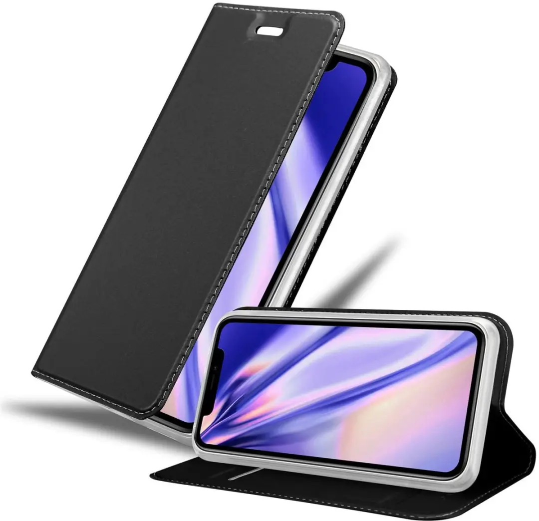 Cadorabo Hoesje geschikt voor Apple iPhone 11 in CLASSY ZWART