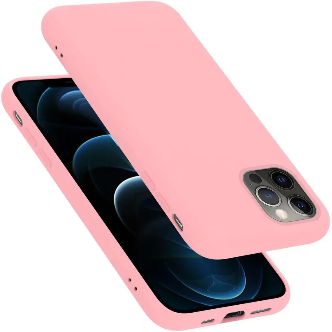 Cadorabo Hoesje geschikt voor Apple iPhone 13 PRO MAX in LIQUID ROZE