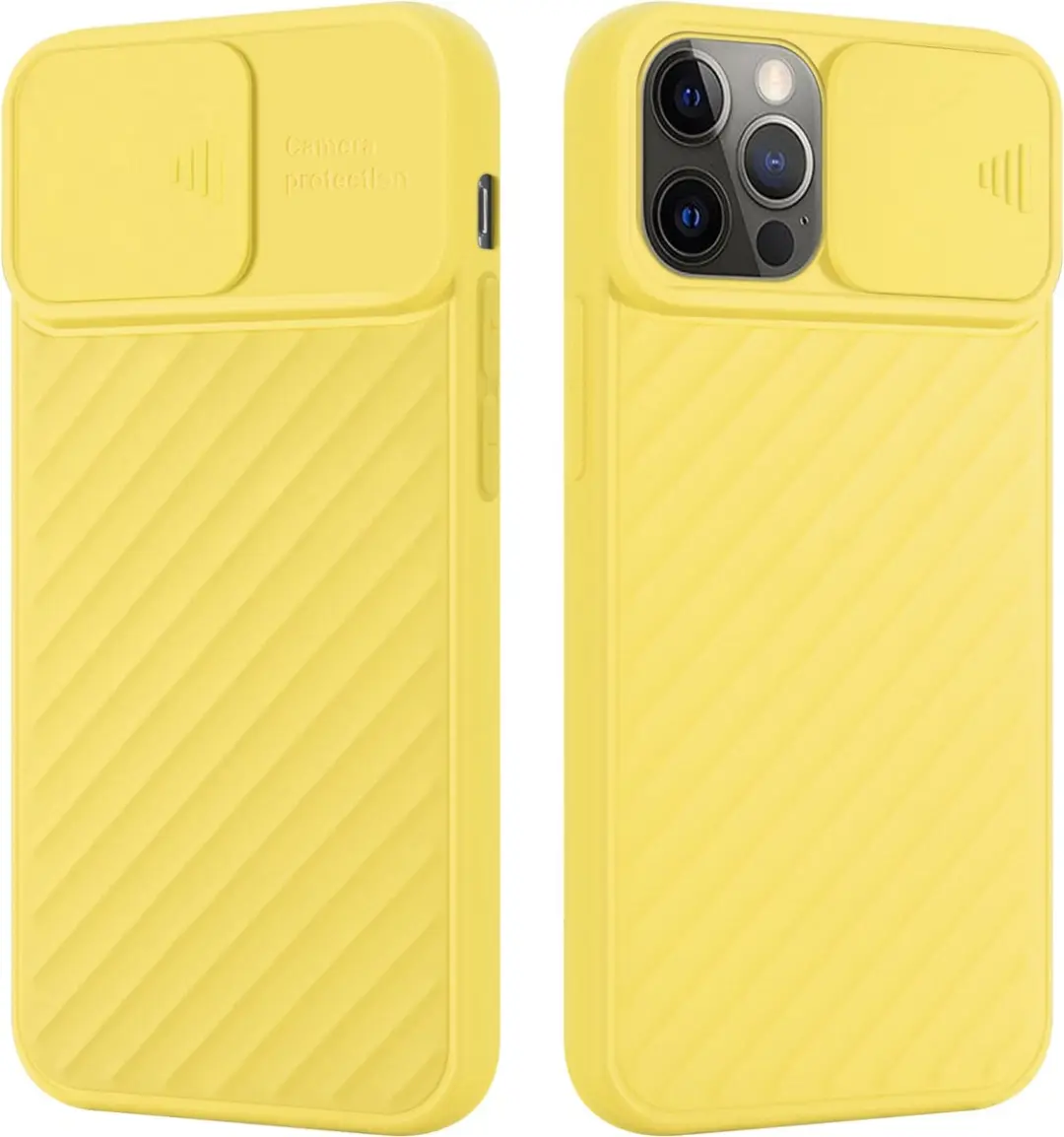Cadorabo Hoesje geschikt voor Apple iPhone 12 PRO MAX in Mat Geel