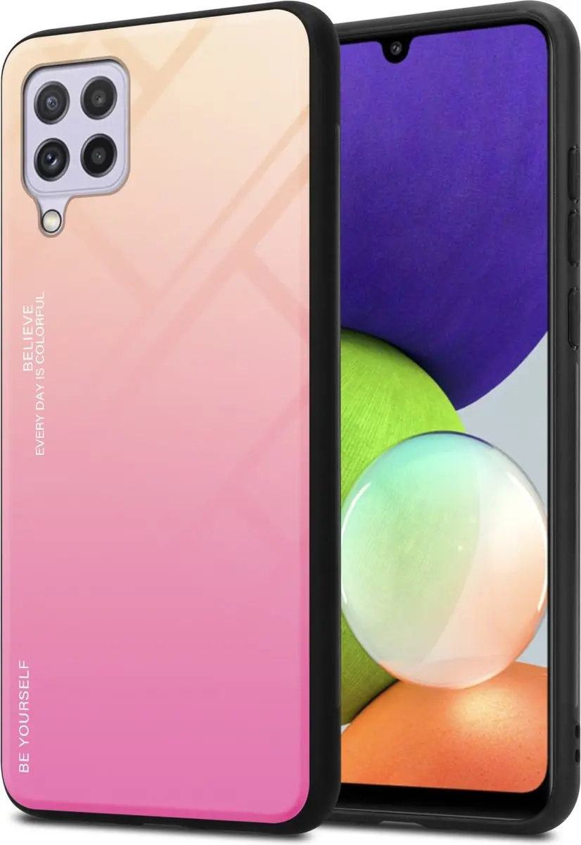 Cadorabo Hoesje geschikt voor Samsung Galaxy A22 4G / M22 / M32 4G in GEEL