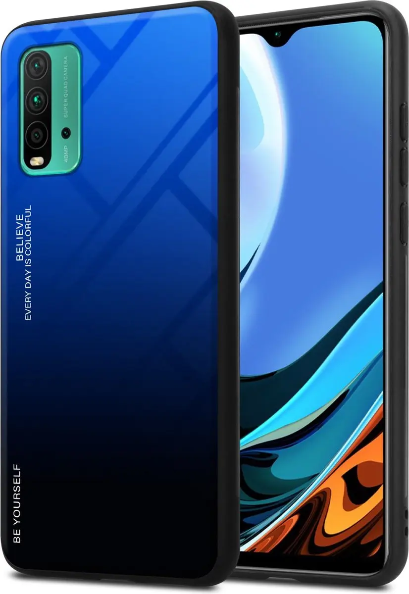 Cadorabo Hoesje geschikt voor Xiaomi RedMi 9T / POCO M3 in BLAUW